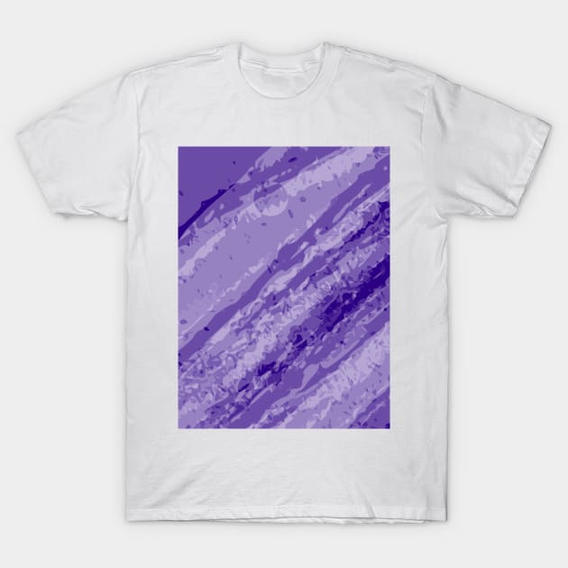 Abstract dark purple pastel pattern T-Shirt by Word and Saying